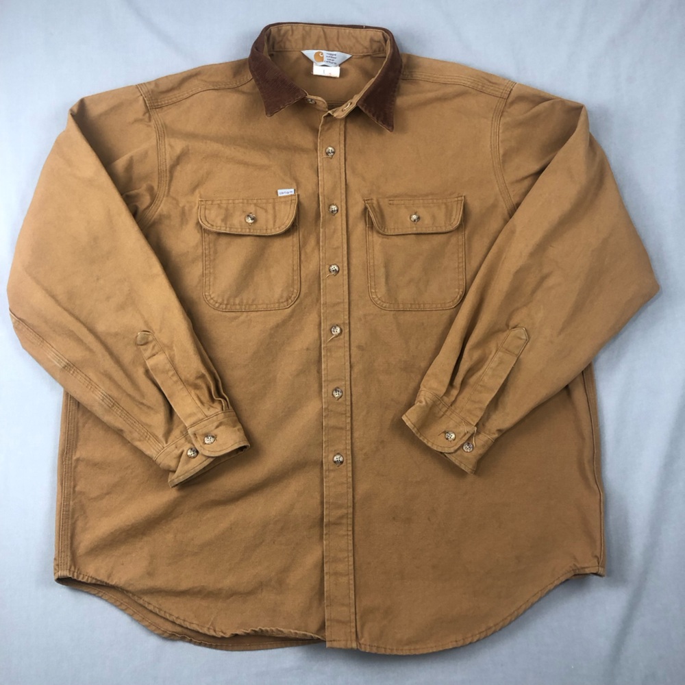 Carhartt Vintage Men’s Brown Canvas Work Shirt
